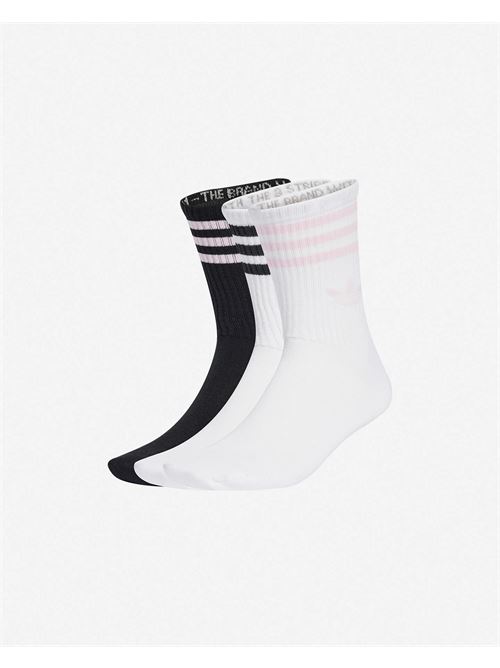3s crew 3p ADIDAS ORIGINAL | JV7405WHITE/BLACK